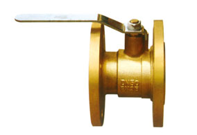 Brass flanged ball valve